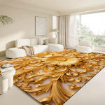 Kaasaegne Valge Suur Vaip Elutuppa Luksuslik Kuldne Vaip Kodu Kaunistus Magamistoa Matt Voodi&auml;&auml;rne Pehme Libisemisvastane 200x300 Vaibad 120*160cm