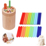 Montessori &otilde;ppem&auml;nguasi, n&ouml;&ouml;riajamism&auml;nguasi, vanused 1, 2, 3, 4, 5 ja 6, s&otilde;rmeotsa treening, kujundituvastus, v&auml;rvide sorteerimine, poistele ja t&uuml;drukutele,