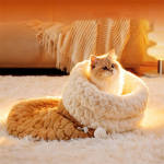 Sleeping Bag for Indoor s Cozy Winter s Sleeping Bags Soft Plush Sack Self Warm Pet Bed Cave Kittens Tunnel Pet Calming Bed for Kittens One Size pruun