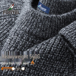 Meeste 100% meriinovilla 540G raske kaaluga &uuml;mmarguse kaelusega kampsun 2XL 54