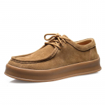 Moodsad Meeste Vabaajajalatsid Paeladega Veisenahast Suede Ehtne Nahk Paks Tald Meeste Klassikaline Retro Briti Stiil V&auml;litingimustesse S&otilde;itmiseks Lamedad 42 kaamel