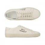 Saint Laurent 610648 Gup10 9113 Mantel Klassikalised logoga tikitud madalad tossud 610648 GUP10 9113 (35.5)