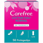 Salvaslip - CAREFREE - Coton - 1 Paquet de 56 - Respirant - Hypoallerg&eacute;nique