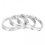 INFINAUTO Rummu keskendusr&otilde;ngad 54,1 mm sisel&auml;bim&otilde;&otilde;t kuni 63,1 mm v&auml;lisl&auml;bim&otilde;&otilde;t S&otilde;iduki rattarummu r&otilde;ngad Alumiiniumisulam 4 tk 54.1mm ID to 63.1mm OD