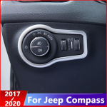 Jeep Compass 2017 2018 jaoks ABS Autokleebis Esitulede Reguleerimisl&uuml;liti dekoratiivkate Trimmis auto stiilitarvikud ABS Chrome