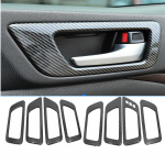 For Toyota Highlander 2015- Carbon Fiber Car Inner Door Handle Cover Door Bowl Frame Trim Accessories Interior decoration style 2