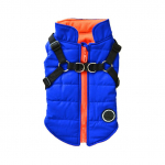 Koerariided rakmetega kutsikajope Tuulekindel koeramantel polsterdatud riided Chihuahua prantsuse buldogi Yorkie kost&uuml;&uuml;m Lemmikloom XS sinine