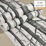 Must Valge Kasepuu Tapeet Moodne Disain Rull P&auml;rlmutterjas Maamees Metsa Puidust Magamistoa Elutoa Seinakate 9.5mx53cm