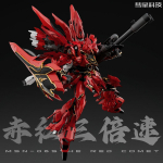 Laos Comet Mudel 1/100 Mg Punane/Valge Komeet Msn-06s Sinanju Gk Sytle Monteeritav Mudelkomplekt Plastikmudel Liikuv Kuju M&auml;nguasi with box punane