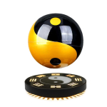 Magnetiline Levitatsioon Ujuv Taichi Pall 360&deg; P&ouml;&ouml;rlev Maglev Yin Yang Kaheksa Diagrammi Pall Feng Shui Kingitus Kontori Dekoor Kodu Dekoor EU Plug black