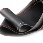 Black Leather red blue line For BMW M Sport F30 F32 F36 F20 F10 F12 F45 F48 F15 F16 F25 F26 Car Steering Wheel Cover Hand Sewing