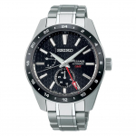 SEIKO Presage Sharp Edged Series Automaatne 6R64 GMT Meeste Kell SPB221J1 must