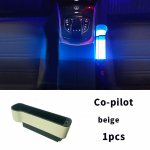 for Volvo xc60 xc90 s90 v90 s60 v60 xc40 car seat storage box multifunctional atmosphere light box car Accessories Copilot Beige 1pcs