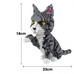 3D Lemmiklooma Triibikass Mikro-Teemant Ehitusklots V&auml;ikesed Osakesed Kalikoo Kass Telliskivid M&auml;nguasjad Lastele Laste S&uuml;nnip&auml;evakingitused Kodu Kaunistus
