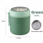 530ml/710ml Toidu termopurgi isolatsiooniga supitops Termokonteinerid roostevabast terasest l&otilde;unakarbi termohoidja soojana koolilastele