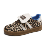 Originaalsed leopardimustrilised tossud naistele Mugavad madalad rulatossud naistele Trendikad madala s&auml;&auml;rega naiste disainer-tossud Chaussures Femme 40 black