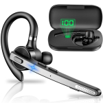 Uus Mesilane Bluetooth &Uuml;ksik M&uuml;ra Summutav Siri Samaaegne &Uuml;hendus Kahega Ideaalne Online'iks ja &Auml;riks M53 Peakomplekt, K&otilde;rva, K&auml;ed-vabad Helistamine, K&otilde;rva-konks must