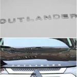 Mitsubishi Outlander 2013 2014 -   2024 Esikatte iluv&otilde;re Auto T&auml;hekleepsude Liist Auto Tarvikud Steel Silver