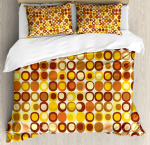Looduslik Voodikate Sidrunipuu Oksad Aednikukujundus Dekoratiivne Tepitud 3-osaline Tekikate Komplekt 2 Padjap&uuml;&uuml;riga T&auml;issuurus EU Single(135*200cm)3pcs yellow