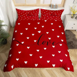 ArmastusTekikottide Komplekt KuningannaS&uuml;damekujulised Voodipesukomplektid ArmastusS&uuml;daTekikoti KateT&uuml;drukud Poisid Valge ja Must Tekikoti Kate T&auml;issuurus EU Single(135*200cm)3pcs red