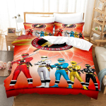 1995 Mighty Morphin Voodipesukomplekt &Uuml;heinimese Twin T&auml;iskasvanu Queen King Suurusega Voodikomplekt T&auml;iskasvanu Laste Magamistoa Tekikott Komplekt 3D EU Single(135*200cm)3pcs beige