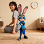 92cm Anime Judy Rebane Nick Miniatuursed ehitusklotsid Multikas Zootopia 2 Mudel Kaunistus M&auml;nguasi T&auml;iskasvanud Lapsed &Uuml;llatuskingitus no box