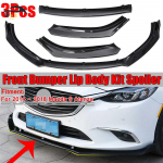 L&auml;ikiv must esikaitseraua alumine liist 2014-2018 Mazda 6 Atenza spoilerile, modifikatsioon Matte Black