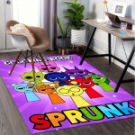 1 tk Sprunki, Multikategelased Kontorivaip Pehme Pol&uuml;ester Sissep&auml;&auml;suvaip Pestav Libisemisvastane Masin 80cm by 120cm purple