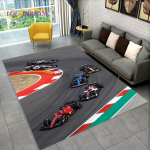 Rallis&otilde;iduk Autojuht Multikas Vaip Vaipkatted Kodu Elutuba Magamistuba Diivan Uksematt Dekoratsioon, Laste M&auml;nguala Vaip Libisemisvastane P&otilde;randamatt 80x120cm black
