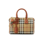 Burberry Monogrammiga Reljeefne Logo Reguleeritav &Otilde;larihm T&otilde;mblukuga Kinnisega Ruuduline PU Bowlingukott Mini Naiste K&auml;ekotid 80713571 Basic Set (Bag+Dust Bag)