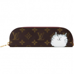 Louis Vuitton X Grace Coddington Catogram Charlotte Klassikaline Logo Tr&uuml;kiga Kaetud L&otilde;uend Reisi Korraldaja Kott Naiste Kotid Pruun GI1396 Gift Set(Basic Set+Box+Shopping Bag)