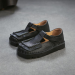 Johnature Ruudukujulise varbaosaga Paksude talladega Mugavad Naiste Commuter Kingad Retro Ehtne Nahast Lamedad Kingad 40 punane