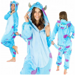 Sulley Monsters Inc. Kigurumi &uuml;hesosaline kost&uuml;&uuml;m - M