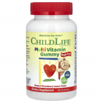 ChildLife Essentials, multivitamiini kummikommid, suhkruvabad, naturaalne maasika-sidruni maitse, 90 kummikommi