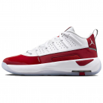 Jordan Max Aura 7 Abrasion Resistant Mid top Casual Shoes Men's White Red HQ2091-106 42.5