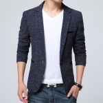 Saabuv meeste pintsakujakk &uuml;likond Pulm Peotantsu pidu Kitsa l&otilde;ikega Smart Casual &uuml;likond Meeste jakk &Auml;ripintsak XL sinine
