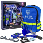 V&auml;ikese politseiniku komplekt 10 osa interaktiivsete funktsioonidega lastele 3+