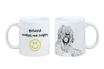 Briard, Berger de Brie - cup with a dog, cheerful cup for a dog lover, personalized gift from the Art-Dog brand