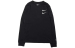 Nike Swoosh Vabaaja Spordipusa Kahekonksuga &Uuml;mmarguse Kaelusega Pikkade Varrukatega 'Must' DB6156-010 S black