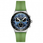 SWATCH Essentials Kvartsliikumine 30m Veekindlus Unisex Kell 43mm Sinine sihverplaadi Roostevabast terasest korpus YVS531 Blue Dial