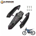 LINGQI RACING Vee&uuml;lekande s&uuml;sinikkiust must voolundikomplekt Poritiib Tagumine poritiib Talaria Sting MX3 MX4 MX5 elektrijalgrattale lilla