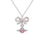 Vivienne Westwood Octavie Vibu Saturni Ripats Pikk Kaelakee Unisex kaelakee H&otilde;be Roosa 6302039G-01P356-SM Box