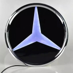Auto esiv&otilde;re logo valgusti 3D LED m&auml;rk Mercedes Benz W447 V-klassile VITO embleem Helendav dekoratiivvalgusti