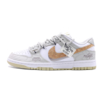 Nike Dunk Slip Resistant Abrasion Resistant Low top Skateboard Shoes Men's Coffee DV0833-100(Team315-) 42.5 white