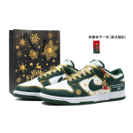 Nike Dunk Thermal Cushioning Low top Skateboard Shoes Unisex White Green DD1391-101(Team205-) 43 black
