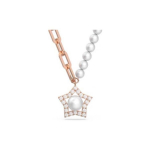 Swarovski Stella Soovit&auml;ht T&auml;hendus Roosa Kuld P&auml;rl Kaelakee Naiste kaelakee 5645381 Box (Random Color)