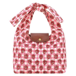 Longchamp Le Pliage M &Otilde;lakott Metallist Aksessuaaridega Puuvillane Naiste &Otilde;lakott Punane 10303HGG633 Basic Set (Bag)