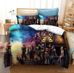 Kingdom Hearts 3D Joonisfilmiga Tr&uuml;kitud Tekikott Komplekt HD Tekikott Voodipesu Lastele Voodipesu Komplektid Magamistoa Dekoratsioon Baby 120x150cm black