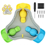 Koerale vajutust&uuml;&uuml;pi aeglane s&ouml;&ouml;tja Reguleeritav interaktiivne pusle lemmikloomade s&ouml;&ouml;tja m&auml;nguasi libisemiskindla alusega kassikoera toidu dosaatoriks