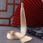 2 tk 50 cm pol&uuml;ester siidhelmed tutid narmad pintslid tutid kaunistus k&auml;sit&ouml;&ouml;ks DIY ehteleidmisosad kardina aksessuaarid Tassel length 50cm mustjasvalge